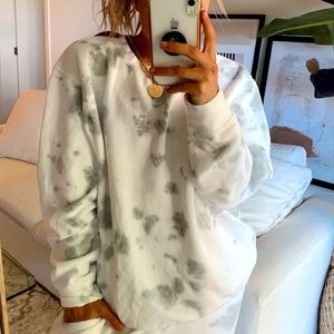 12th Tribe Crystal Cove Marble Tie Dye Crewneck sweater - One Size